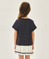 Marithé François Girbaud Kids All Over Flower Tee Navy