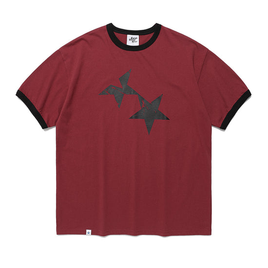 Cavish Twin Star Ringer Short Sleeve T-Shirt