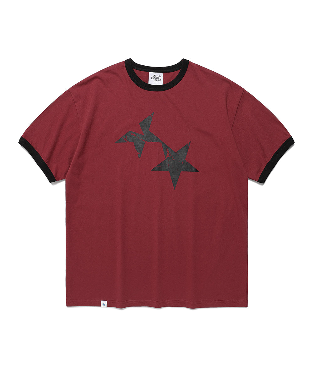 Cavish Twin Star Ringer Short Sleeve T-Shirt