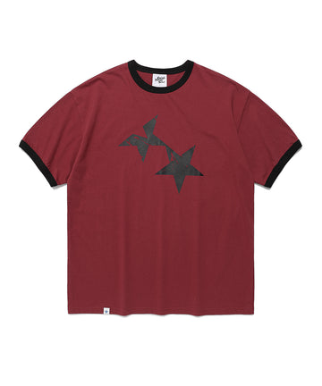 Cavish Twin Star Ringer Short Sleeve T-Shirt