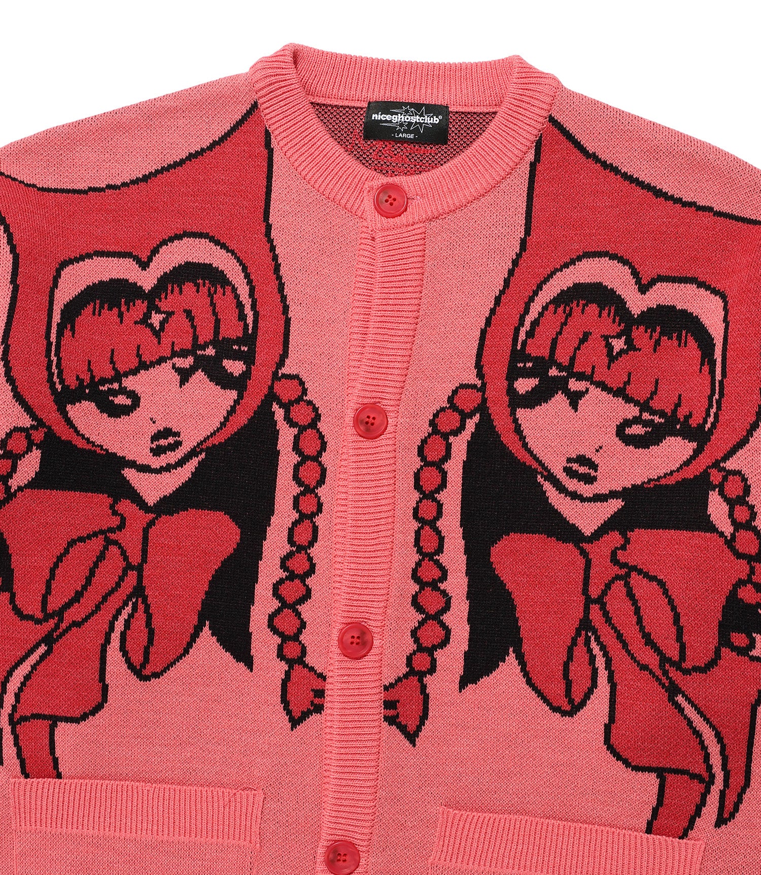Nice Ghost Club Devil Girl Knit Cardigan