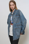 General Idea WOMAN Double Pocket Denim Work Jacket