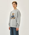 Marithé François Girbaud DOODLE BEAR SWEATSHIRT heather gray