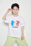 ADLV Kids French Alien Bear Short Sleeve T-Shirt