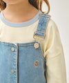 Marithé François Girbaud KIDS W A-LINE DENIM OVERALL SKIRT