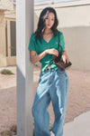 General Idea WOMAN Airy V-Neck Cable Cardigan