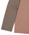 Mahagrid Symbol Layered Long Sleeve Tee Brown