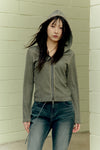 ADLV Woman Laser Logo Denim Flare Pants