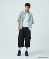 Mahagrid Bermuda Check Pocket Denim Shorts [Black]