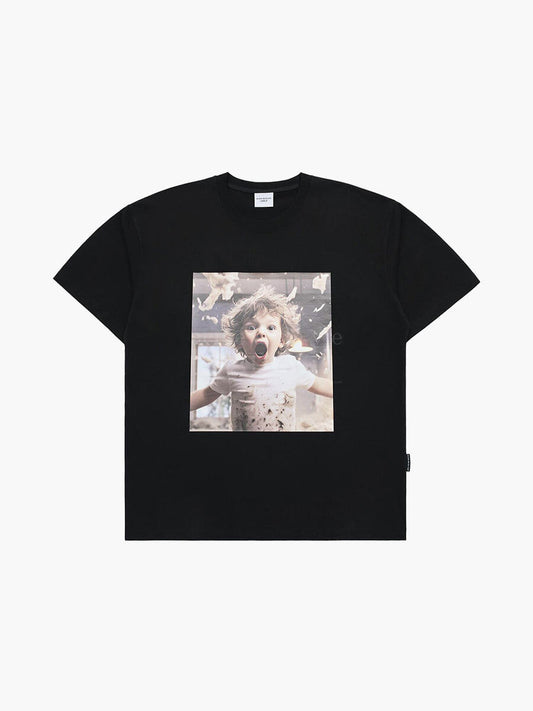 ADLV Baby Face Scream Boy Short Sleeve T-Shirt
