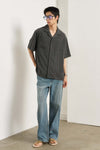 General Idea MAN Open Collar Half Shirt