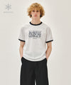 Marithé François Girbaud AEROCOOL CRACK CLASSIC LOGO RINGER TEE brown