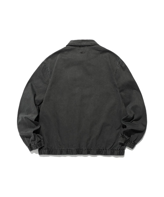 Nice Ghost Club Tattoo Harrington Dyed Jacket [Black]