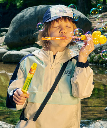Marithé François Girbaud MFG X FILA KIDS CLASSIC LOGO ANORAK Navy