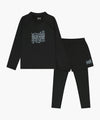 Marithé François Girbaud Kids Zip Up Rashguard & Shorts Set-Up Navy