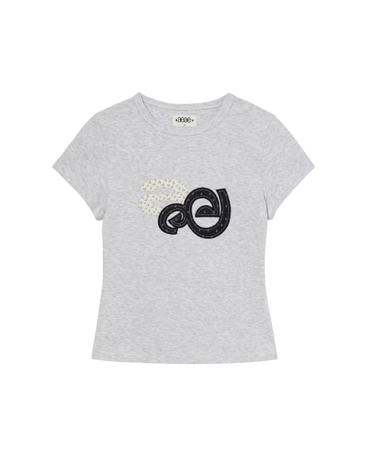 AEAE Applique Flower Logo Tee