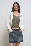 General Idea WOMAN Washed Denim Mini Skirt