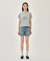 Marithé François Girbaud [REGEN] W FRENCH FRUIT SHOP GRAPHIC TEE white