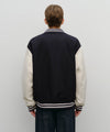 Marithé François Girbaud Wool Varsity Jacket Dark Navy