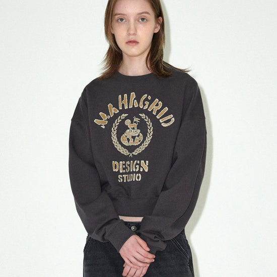 Mahagrid VINTAGE COLLEGE CROP SWEATSHIRT