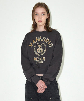 Mahagrid VINTAGE COLLEGE CROP SWEATSHIRT