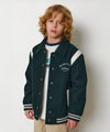 Marithé François Girbaud Enfant Chain Logo Varsity Jacket Dark Green