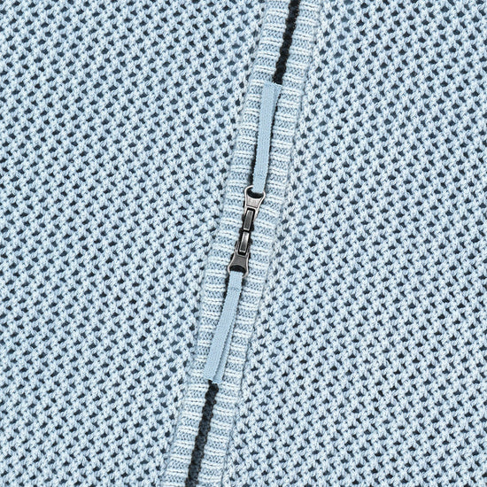 Mahagrid Pigment Mesh Zip Up Knit