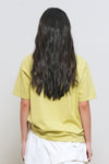 General Idea WOMAN Dancing Cat Oversized Short Sleeve T-Shirt [LIME]