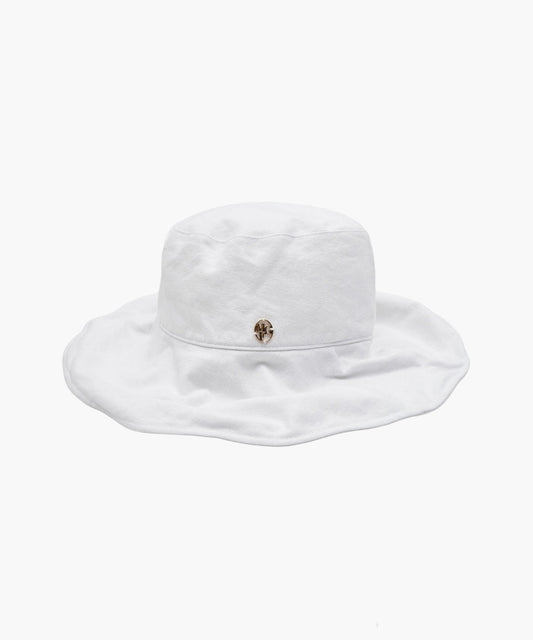 Marithé François Girbaud W Circle Logo Wide Bucket Hat