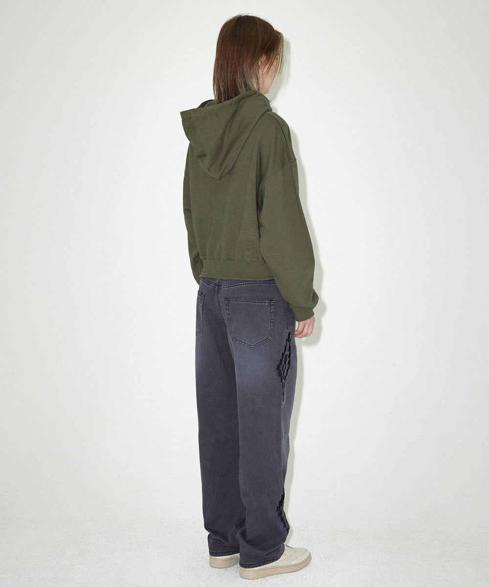 Mahagrid THIRD LOGO CROP HOODIE