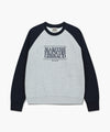 Marithé François Girbaud Classic Logo Color Block Raglan Sweatshirt Burgundy