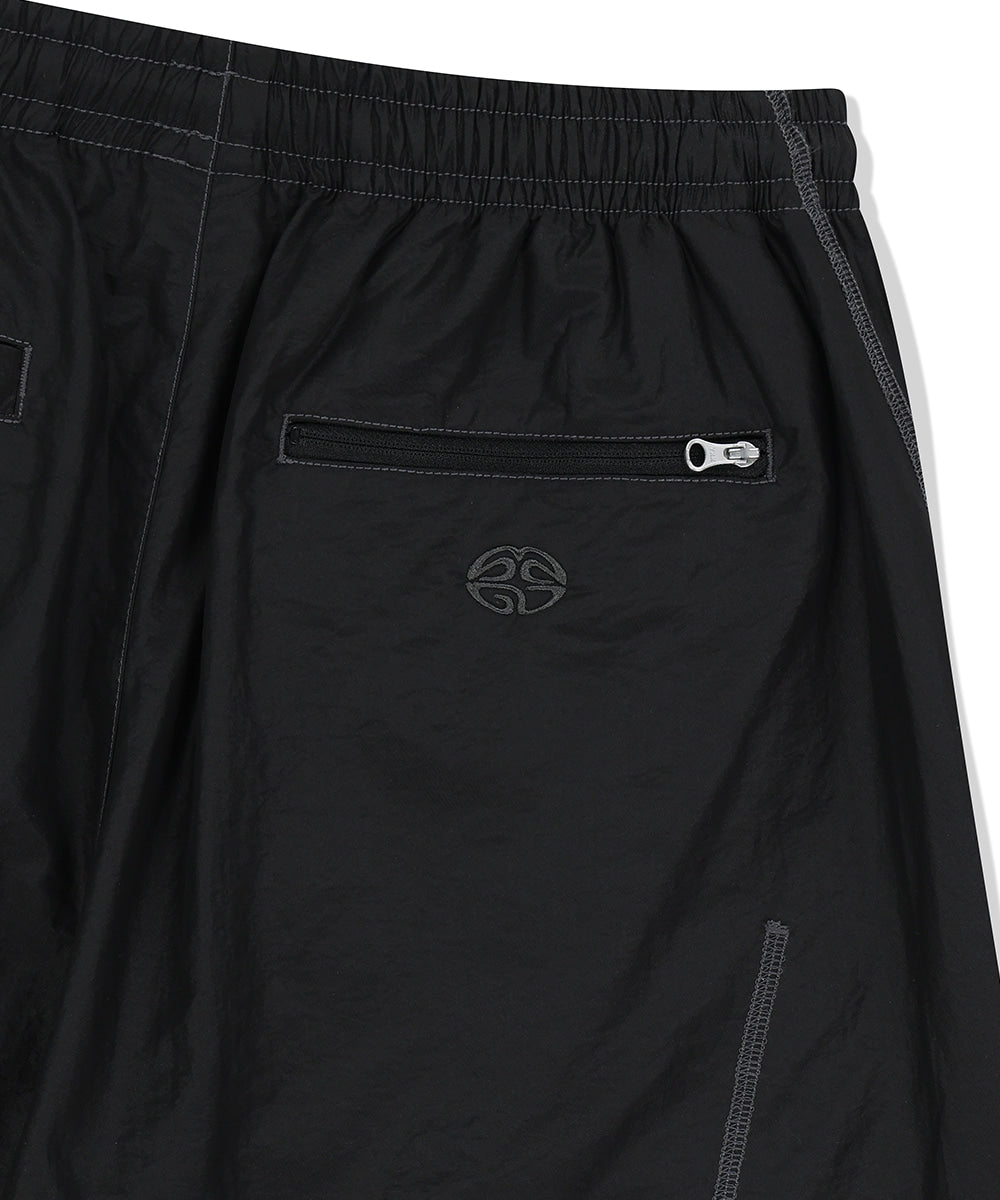 Mahagrid Cover Stitch Nylon Track Short