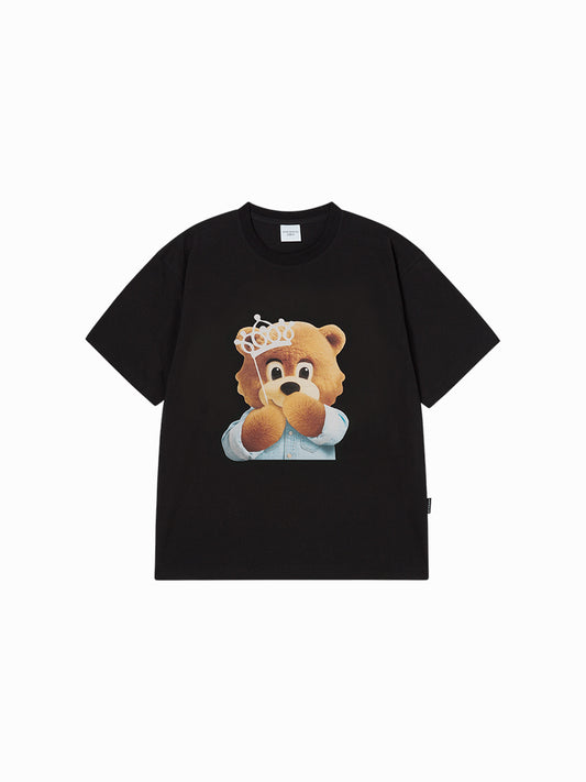 ADLV AC Bear Baby Face Tiara Short Sleeve T-Shirt