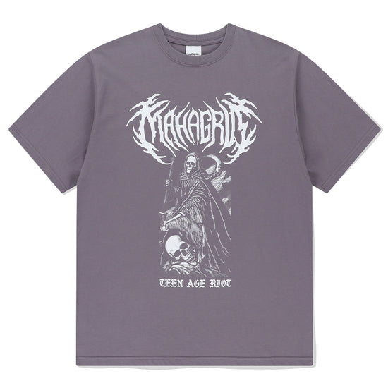 Mahagrid SKELETON GOTH LOGO TEE [PURPLE]