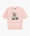 Marithé François Girbaud W DOODLE BEAR HALF KNIT PULLOVER