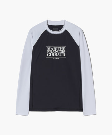 Marithé François Girbaud MOUVEMENT M RASHGUARD LONG SLEEVE off white