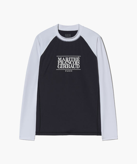 Marithé François Girbaud MOUVEMENT M RASHGUARD LONG SLEEVE off white