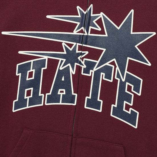 Nice Ghost Club 3 Stars Hate Hoodie Zip Up