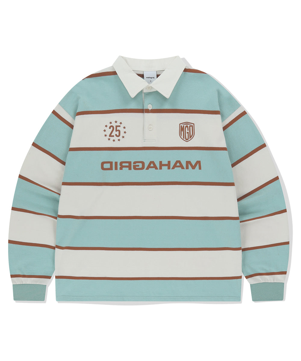 Mahagrid Stripe Rugby Shirt