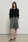 General Idea WOMAN Pleated Bermuda Slacks