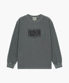 Marithé François Girbaud SHADOW CLASSIC LOGO DYEING LONG SLEEVE TEE blue