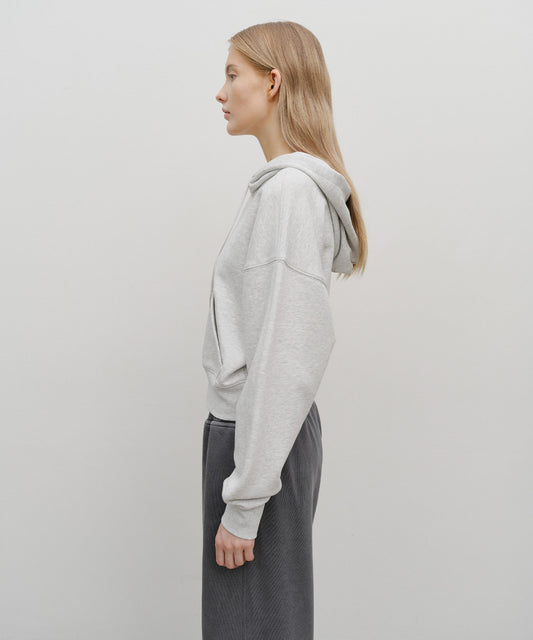 Marithé François Girbaud W Small Classic Logo Crop Hoodie