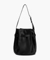 Marithé François Girbaud Buckle Strap Bucket Bag Black