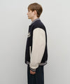 Marithé François Girbaud Wool Varsity Jacket Dark Navy