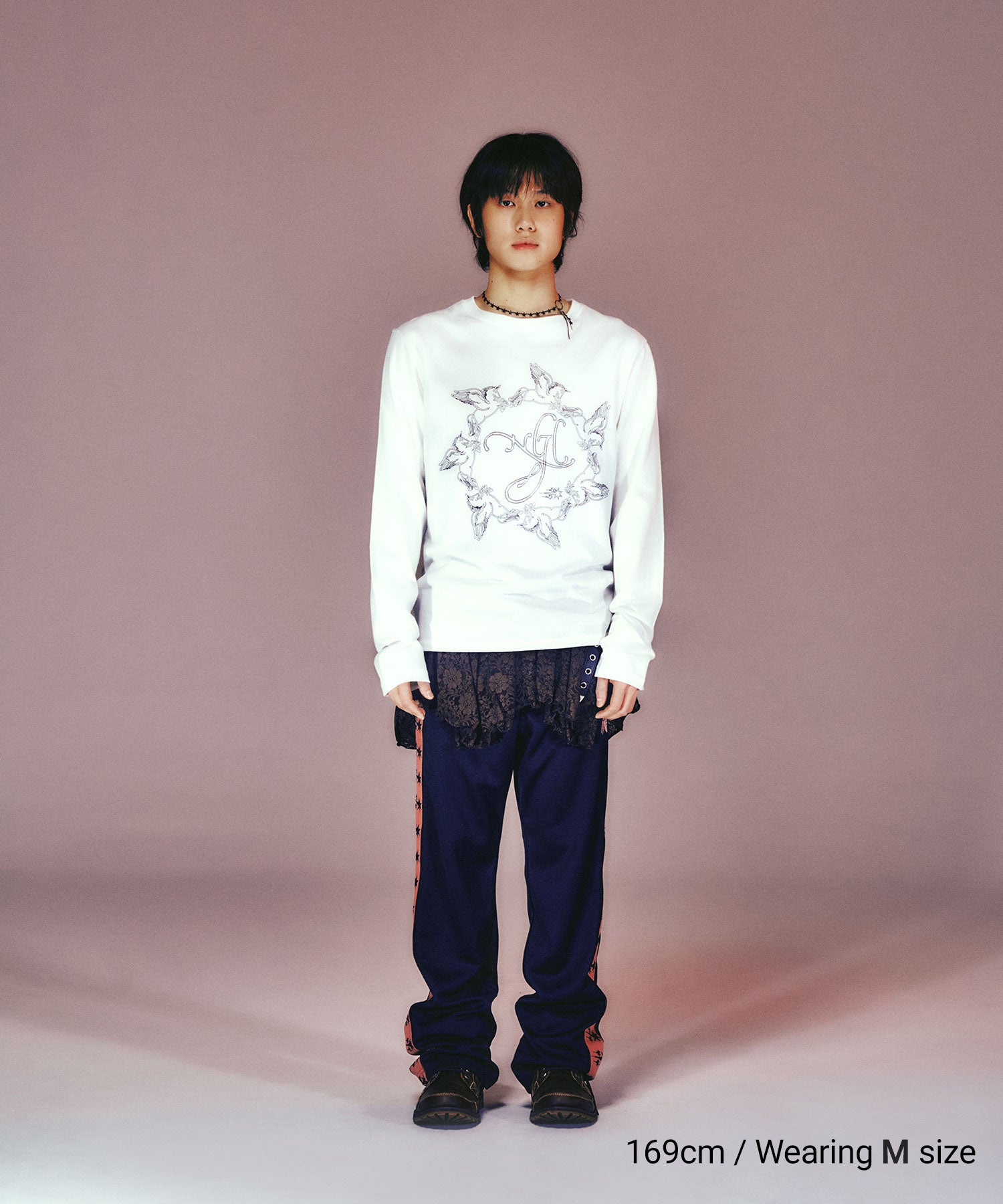 Nice Ghost Club Unicorn Circle Slim Long Sleeve Tee