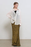 General Idea WOMAN Summer Wrinkle Sheer Shirt