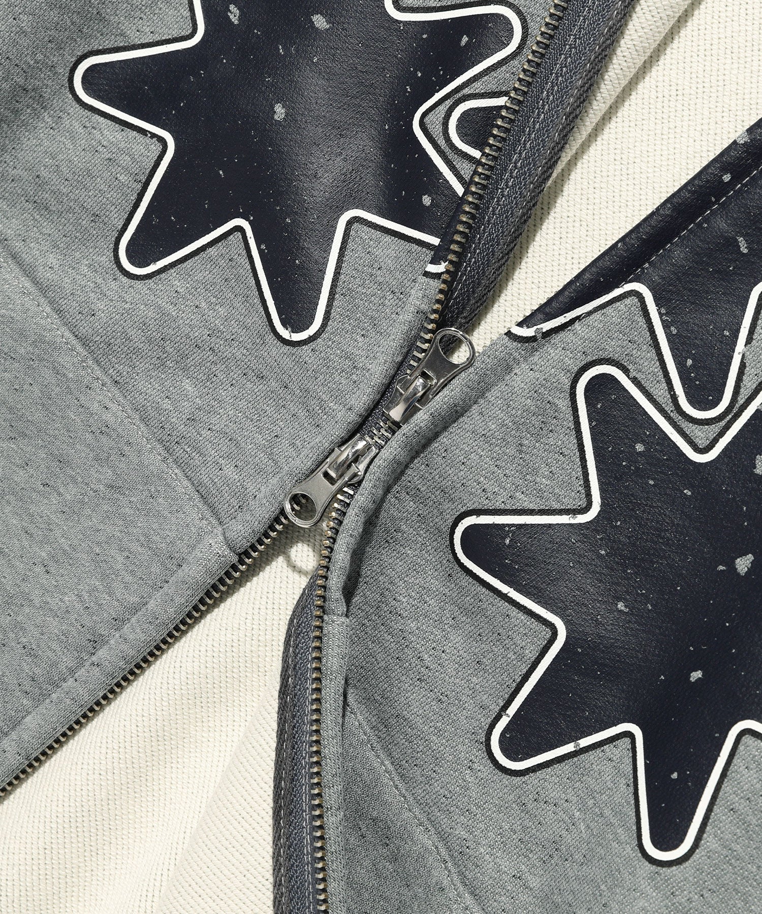Nice Ghost Club Religious Symbols Hoodie Zip Up [Grey]