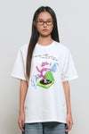 General Idea WOMAN Dancing Cat Oversized Short Sleeve T-Shirt [LIME]