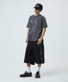 Mahagrid Cross Stud Twill Shorts