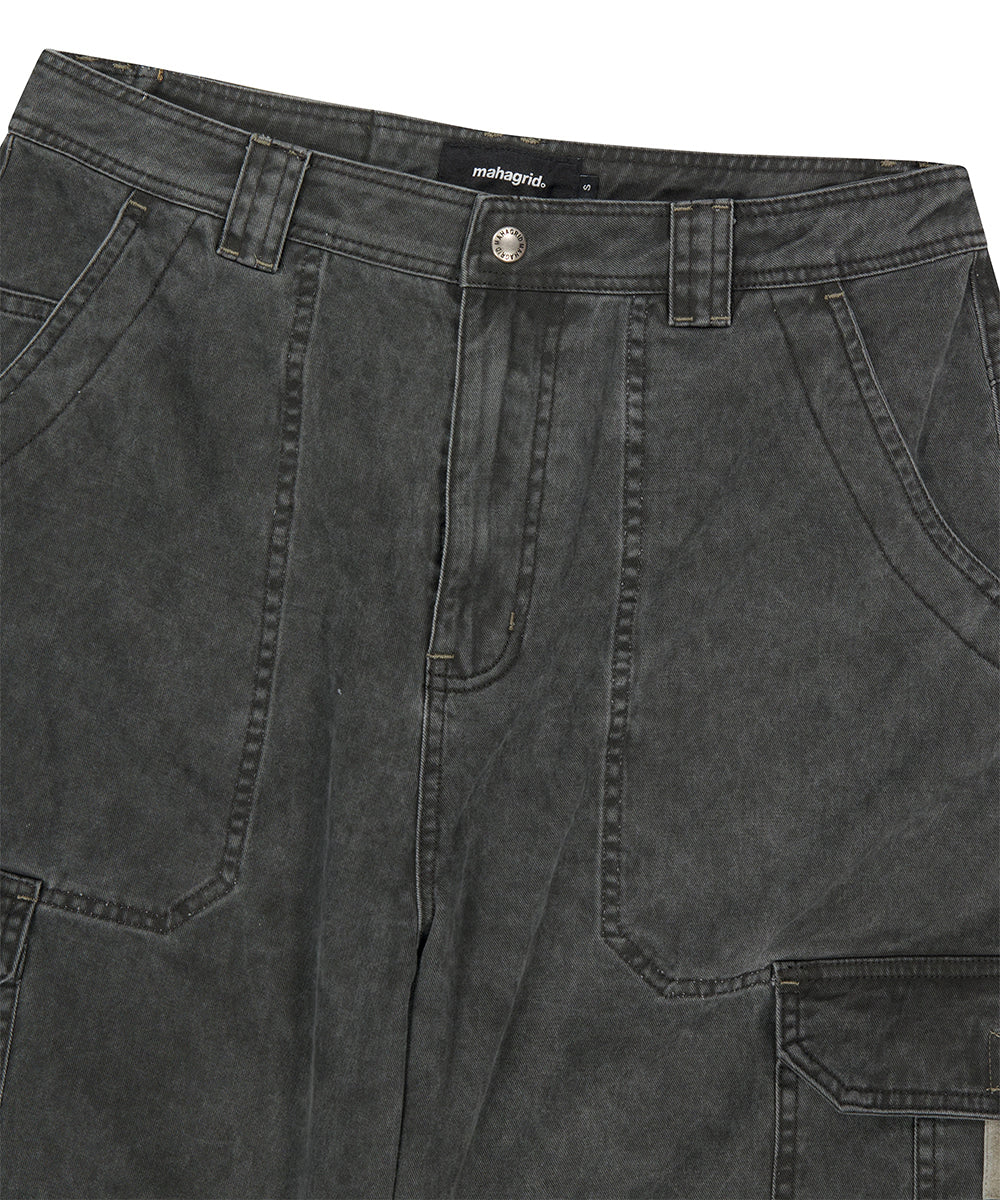 Mahagrid Bermuda Utility Cargo Shorts